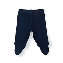 Monica + Andy Preemie Organic Cotton Footed Pant in Solid Navy