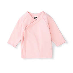 Monica + Andy Preemie Organic Cotton Side Snap Top in Pink