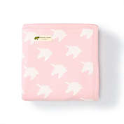 Monica + Andy Pink Unicorn Organic Cotton Newborn Blanket
