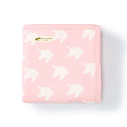 Monica + Andy Pink Unicorn Organic Cotton Newborn Blanket