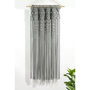 Boho Macrame Textured Cotton Window Curtain Single. View a larger version of this product image.