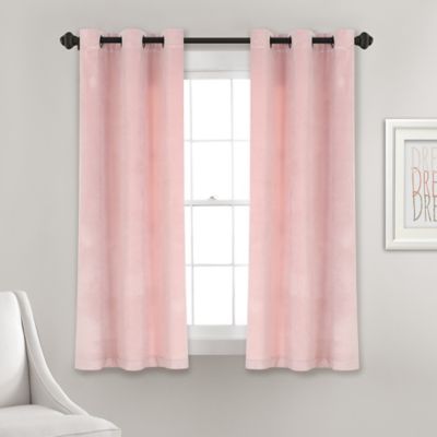Light Pink Blackout Curtains Bed Bath, Light Pink Blackout Curtains Short