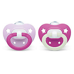 NUK® 6-18M 2-Pack Orthodontic Pacifiers in Pink