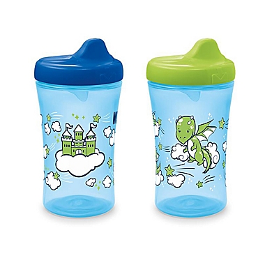NUK&reg; 2-Pack Hide &#39;n Seek 10 oz. Hard Spout Sippy Cups in Blue. View a larger version of this product image.