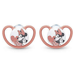 NUK® Space 0-6M 2-Pack Minnie Mouse Pacifiers