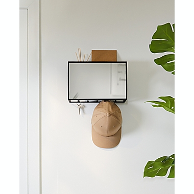 Umbra&reg; Cubiko Wall and Mirror Organizer in Black. View a larger version of this product image.