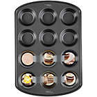 Alternate image 2 for Wilton&reg; Perfect Results Nonstick 12-Cup Muffin Pan in Grey