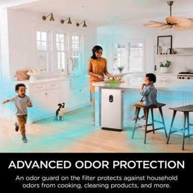 Shark&reg; Air Purifier 6 with Anti-Allergen Multi-Filter ADV Odor Lock in White. View a larger version of this product image.