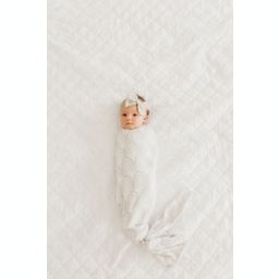 Copper Pearl™ Bliss Knit Swaddle Blanket in White