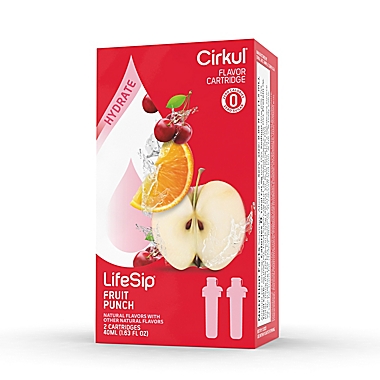Cirkul&reg; LifeSip&reg; 2-Pack Fruit Punch Flavor Cartridges. View a larger version of this product image.
