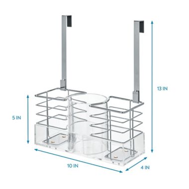 Squared Away&trade; 2-in-1 Over-the-Cabinet Hair Tool Organizer. View a larger version of this product image.