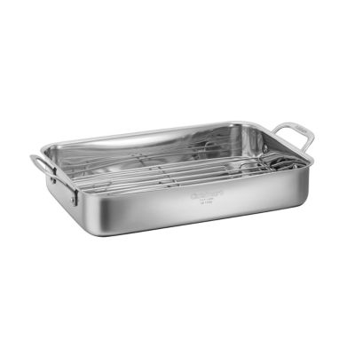 MasterChef TV Stainless Steel Cookware 9.4” 4.9 Quart Casserole Pan Glass Lid 