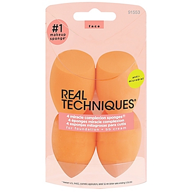 Real Techniques&reg; 4-Pack Miracle Complexion Sponges&reg;. View a larger version of this product image.
