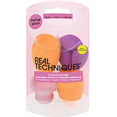 Real Techniques&reg; 6-Count Miracle Sponges. View a larger version of this product image.