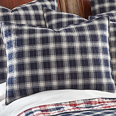 Levtex Home Lodge Reversible King Quilt Set in Navy/Red. View a larger version of this product image.