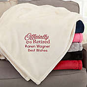 Officially Retired Personalized Fleece Blanket