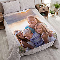 Picture Perfect Personalized 48-Inch x 72-Inch Weighted Blanket with Photo Duvet Cover
