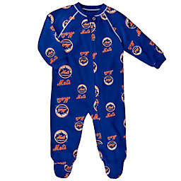 MLB New York Mets Size 18M Raglan Zip-Up Coverall in Blue