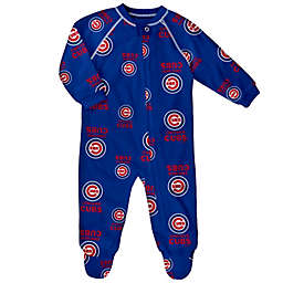 MLB Chicago Cubs Raglan Zip-Up Coverall in Blue