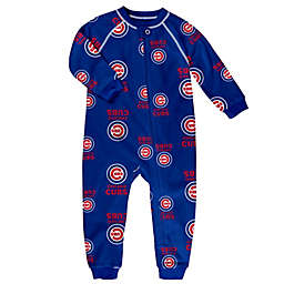 MLB Chicago Cubs Long Sleeve Raglan Zip-Up Coverall in Royal