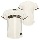 Alternate image 0 for MLB Milwaukee Brewers Size 4T Alternate 1 Replica Baseball Jersey