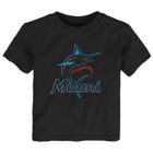 Alternate image 0 for MLB Miami Marlins Size 2T Primary Logo Short Sleeve Tee in Black