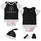 Alternate image 0 for MLS Newborn Inter Miami CF 3-Piece Lil' Kicker Short Sleeve Bodysuit, Hat, and Sock Set
