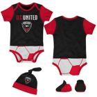 Alternate image 0 for MLS Newborn DC United 3-Piece Lil' Kicker Short Sleeve Bodysuit, Hat, and Sock Set