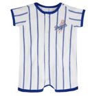 Alternate image 0 for MLB Size 3-6M Los Angeles Dodgers Power Hitter Short Sleeve Coverall