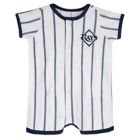 Alternate image 0 for MLB Size 3-6M Tampa Bay Rays Power Hitter Short Sleeve Coverall