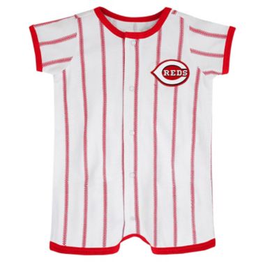 MLB Size 18M Cincinnati Reds Power Hitter Short Sleeve Coverall. View a larger version of this product image.