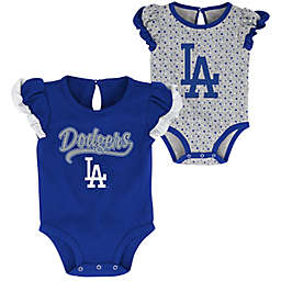 MLB 2-Pack Los Angeles Dodgers Scream & Shout Bodysuits in Royal