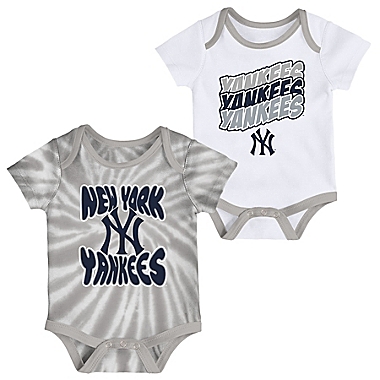MLB 2-Pack New York Yankees Monterey Bodysuits in Navy. View a larger version of this product image.