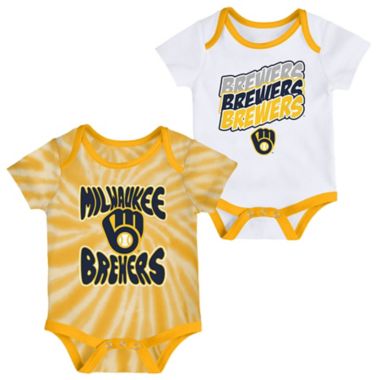 MLB Size 24M 2-Pack Milwaukee Brewers Monterey Bodysuits. View a larger version of this product image.