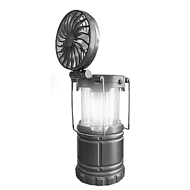 Bell + Howell Portable Power Fan Lantern in Black. View a larger version of this product image.