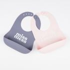 Alternate image 0 for Bella Tunno&trade; 2-Piece Miss Mess/Brunch Wonder Bib Set in Purple/Pink