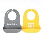 Alternate image 1 for Bella Tunno&trade; 2-Piece "Food Critic" Wonder Bib Set in Multi