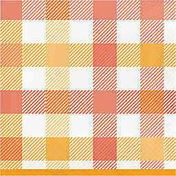 H for Happy™ 36-Count Fall Leaves and Gingham Lunch Napkins