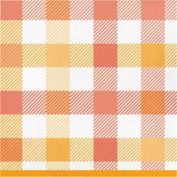 H for Happy&trade; 36-Count Fall Leaves and Gingham Lunch Napkins