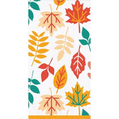 H for Happy&trade; 36-Count Fall Leaves Guest Towels