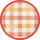Alternate image 0 for H for Happy&trade; 18-Count Fall Leaves and Gingham Lunch Plates