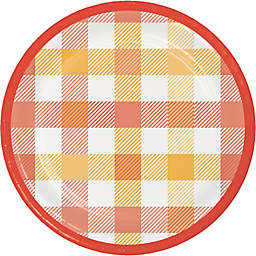 H for Happy™ 18-Count Fall Leaves and Gingham Lunch Plates