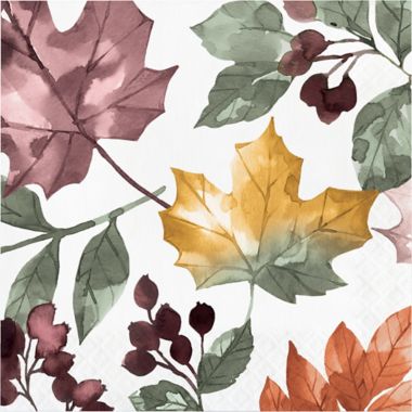 Bee & Willow&trade; 36-Count Autumn Leaves Refresh Lunch Napkins. View a larger version of this product image.