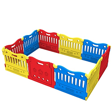 BABY CARE&trade; Funzone Baby Play Pen in Red/Yellow/Blue. View a larger version of this product image.