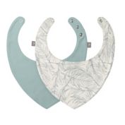 goumi 0-12M 2-Pack Reversible Organic Cotton Bibs