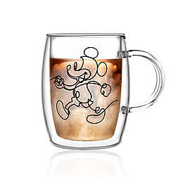 Mickey & Pluto Aroma Glass Mugs 5.4 oz - Set of 2