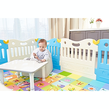 BABY CARE&trade; Funzone Baby Play Pen in Sky Blue. View a larger version of this product image.