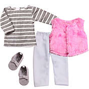 Sophia&#39;s by Teamson Kids 4-Piece Doll Clothing Set in Grey/Pink