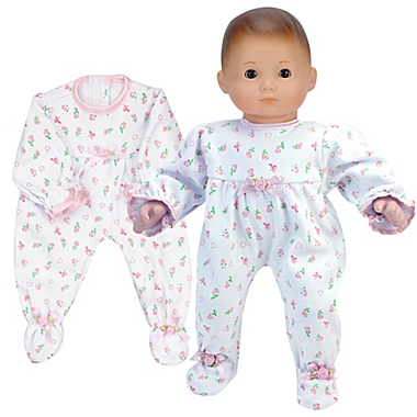 Sophia&#39;s by Teamson Kids Floral Print Doll Pajama. View a larger version of this product image.