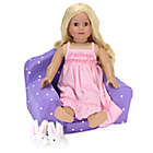 Alternate image 3 for Sophia&#39;s by Teamson Kids Polka Dot Doll Chair/Bed in Purple